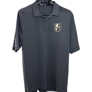 Adidas Vegas Golden Knights Dri-Fit Polo Men’s Large Gray